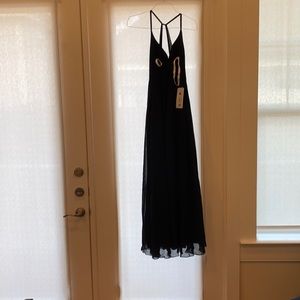Azazie Black Davis Dress Size 6